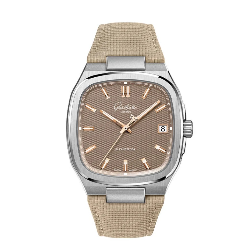 Glashütte Seventies brun 39 mm