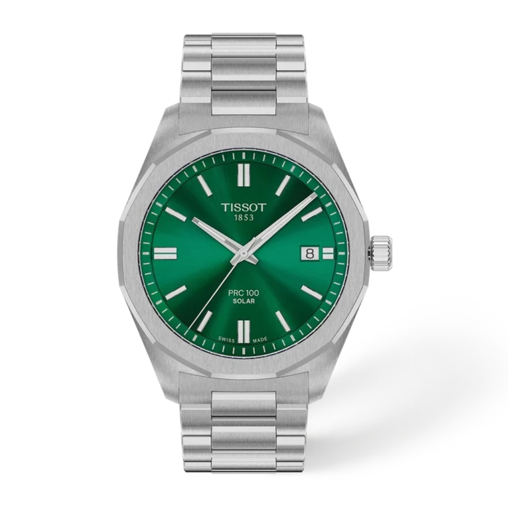 Tissot PRC 100 Solar grønn 39 mm