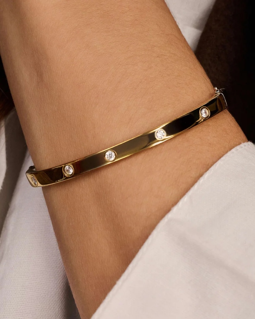 Ti Sento forgylt armring med cubic zirkonia