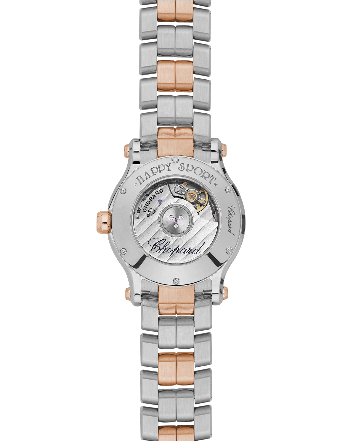 Chopard Happy Sport stål og rose gull 30 mm