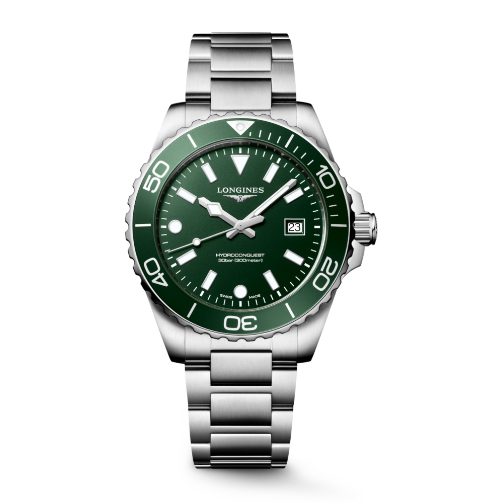 Longines Hydroconquest grønn 42 mm