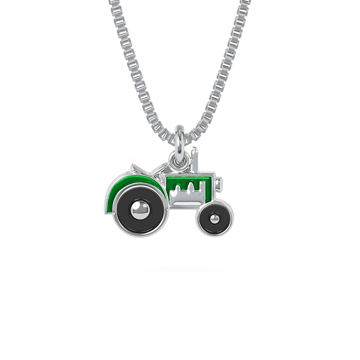 Grønt traktoranheng til barn