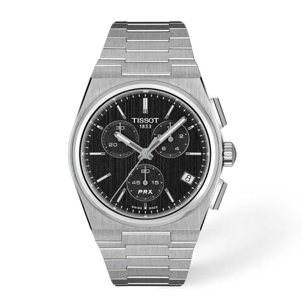 Tissot PRX Quartz Chronograph svart 41 mm