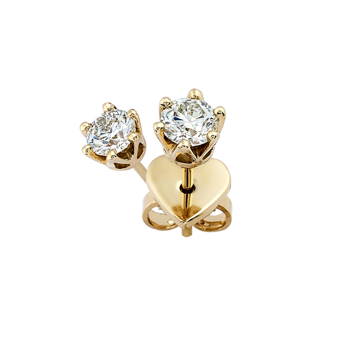 Elegance diamantørepynt 1,40ct gult gull