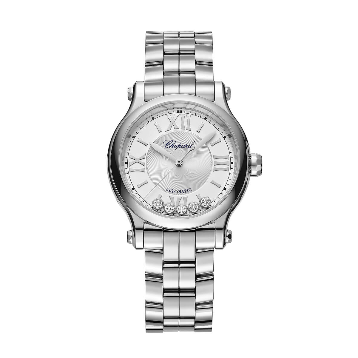 Chopard Happy Sport automatic stål med diamanter 33 mm