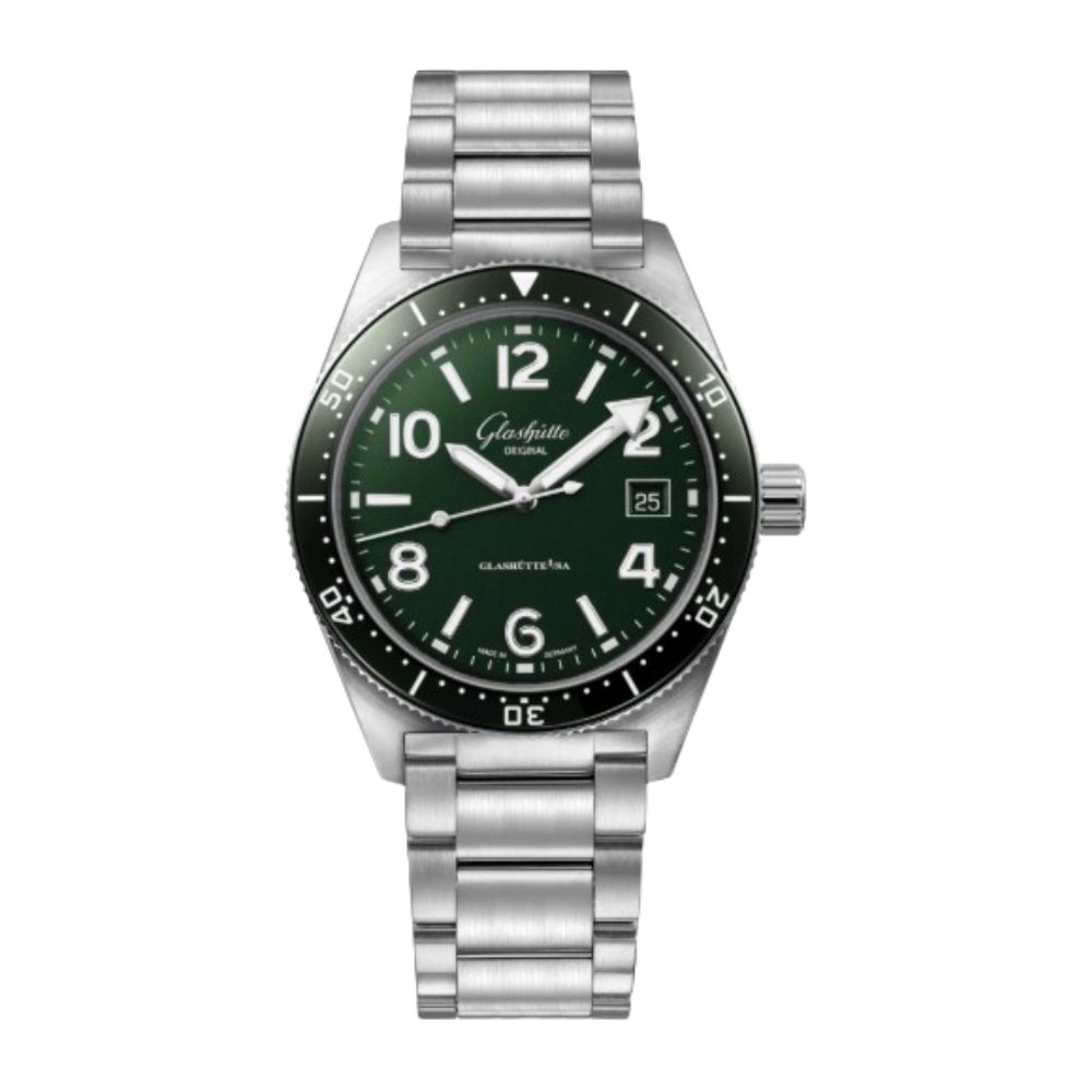 Glashütte Original SeaQ stål open case back 39,5 mm