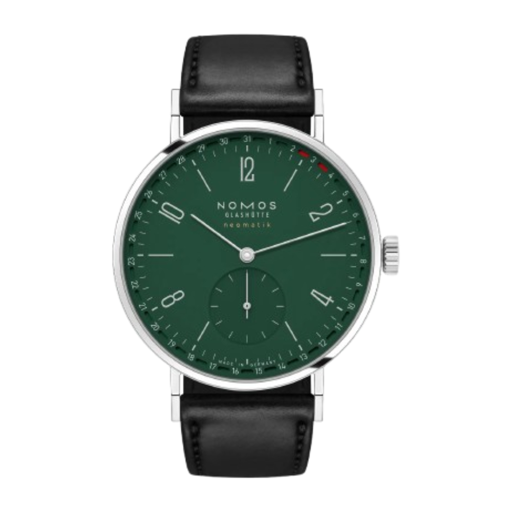 Nomos Tangente neomatik Update forest green glass back 38 mm