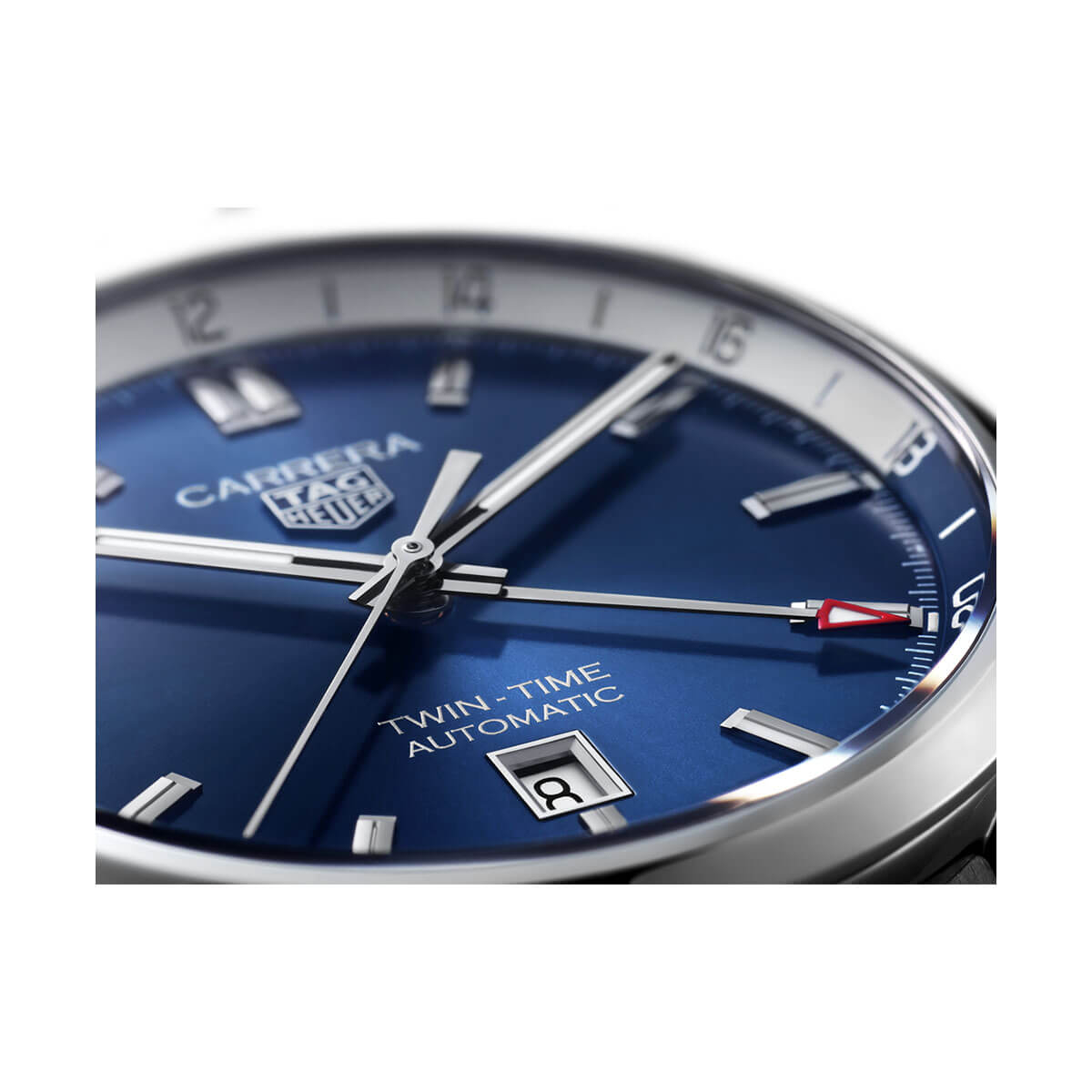 TAG Heuer Carrera Twin-Time Date blå 41 mm