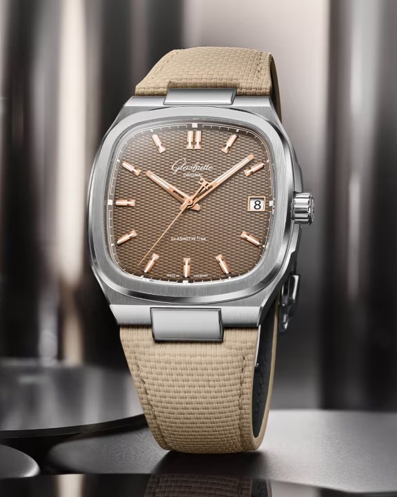 Glashütte Seventies brun 39 mm