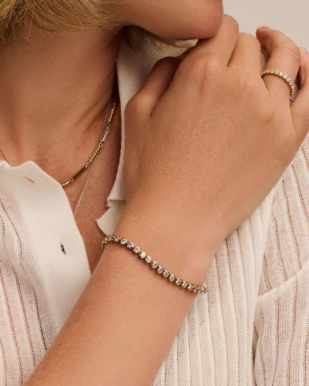 Ti Sento armbånd med cubic zirkonia