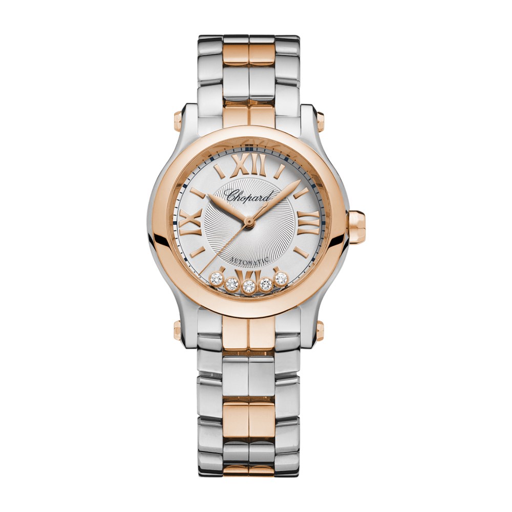 Chopard Happy Sport stål og rose gull 30 mm